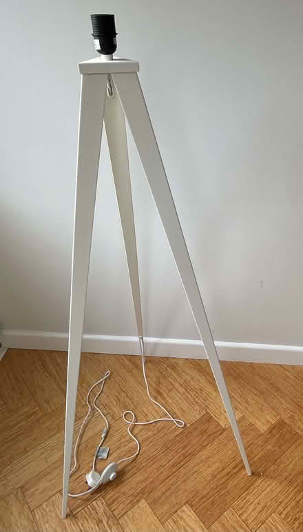 Photo of free Floor Lamp Base, White (Lodge Moor S10) #1