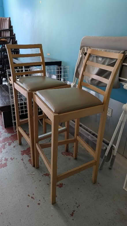 Photo of free Breakfast bar chairs x2 (St James' Street BN2) #1