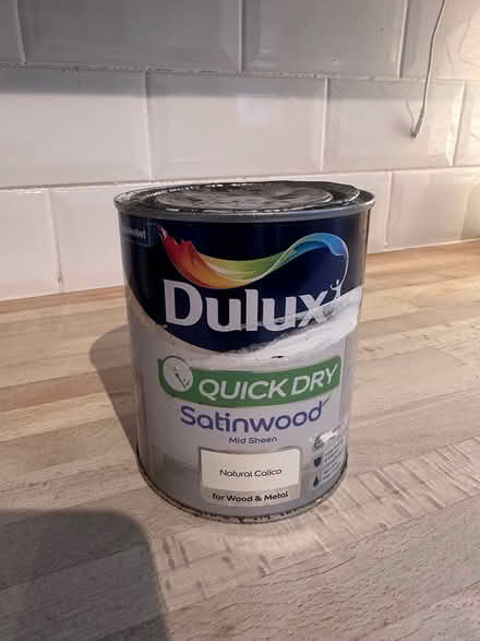 Photo of free Dulux Satinwood Natural calico (Warwick CV34) #1