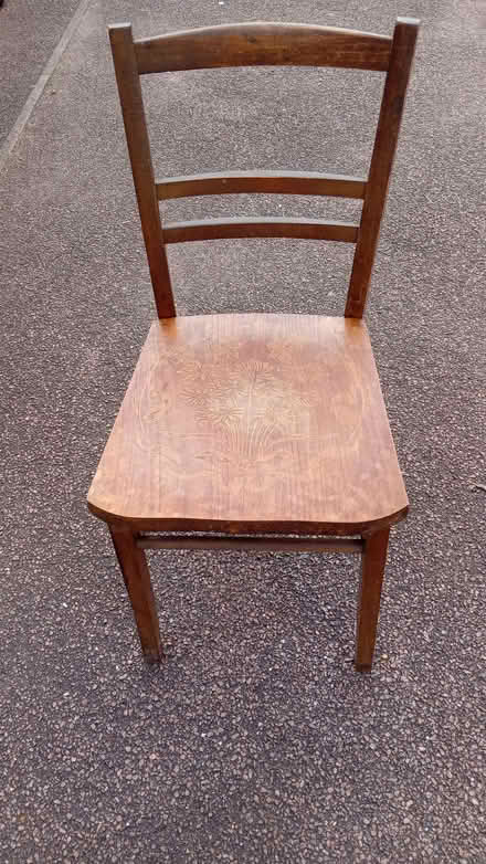 Photo of free Wooden chair. (Browns Wood MK7) #1