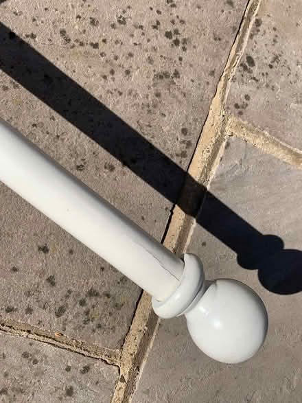 Photo of free White wooden curtain pole (New Haw, KT15) #2