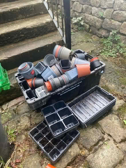 Photo of free Plant Pots, Various Sizes And Seed Trays (Youlgreave DE45) #1