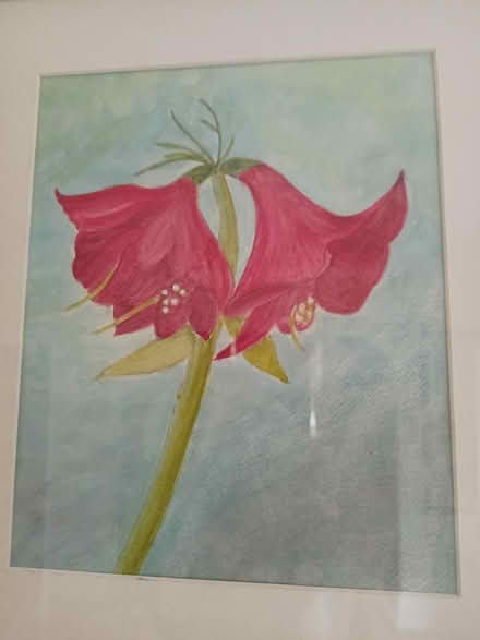 Photo of free Painting of red flowers – original (Wellingborough NN8 5) #2