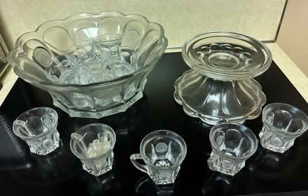 Photo of free Crystal punch bowl (Highland Park) #1