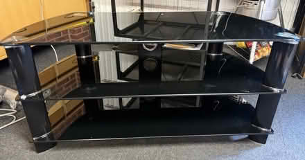 Photo of free Old style glass TV stand (Queslett B44) #1