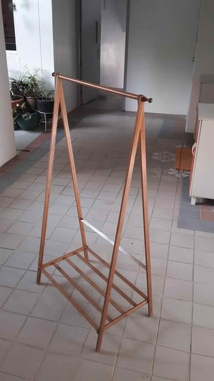 Photo of free Wooden Clothes Rack (Queenstown, near MRT) #1
