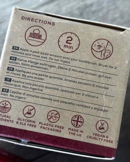 Photo of free Georganics toothpaste for kids (Templepatrick BT39) #2