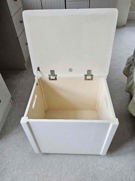 Photo of free Sturdy wooden laundry box seat (Tregony TR2) #1