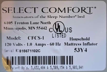 Photo of free Sleep Number Mattress Air Pump (El Cerrito) #2