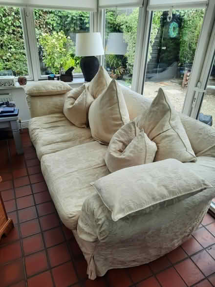Photo of free cream sofa with cushions (Dublin 16) #2