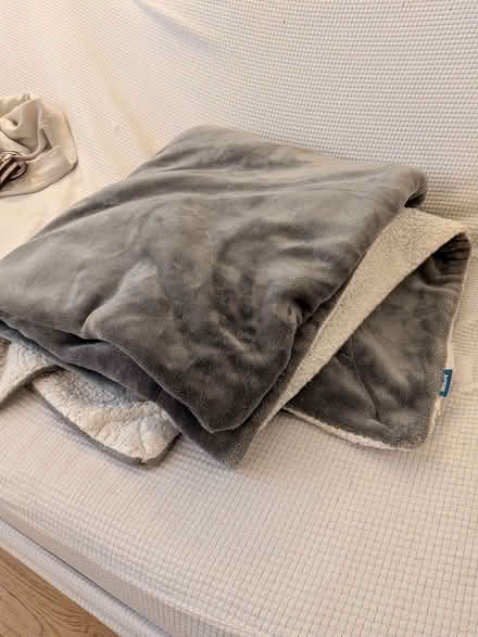 Photo of free Grey Sherpa throw blanket (Clapham SW4) #1