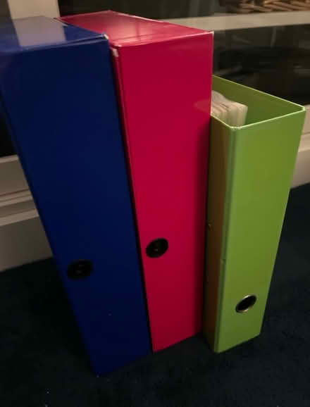 Photo of free Ring binder and two box files (Winchester SO23) #1