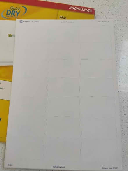 Photo of free Pack of inkjet labels (Fleetville AL1) #2