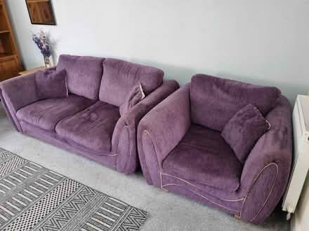 Photo of free Sofa Set Purple (WA9 5GS) #3