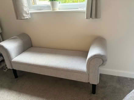 Photo of free Grey Upholstered Bench /Chaise Seat (Whitton TW4) #2