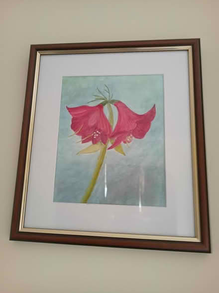 Photo of free Painting of red flowers – original (Wellingborough NN8 5) #1