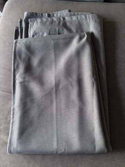 Photo of free Set of large grey woven room darkening IKEA curtains (East Dulwich SE22) #3