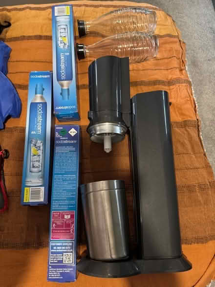 Photo of free Sodastream Crystal plus empty cylinders and 2 drink bottles (Astley Village PR7) #1
