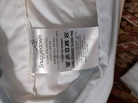 Photo of free V shaped support pillow and cases (Near Aston on Clun SY7) #2