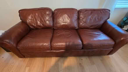 Photo of free Leather Sofa w Inflating Hideabed (Menno Haven in Chambersburg) #2