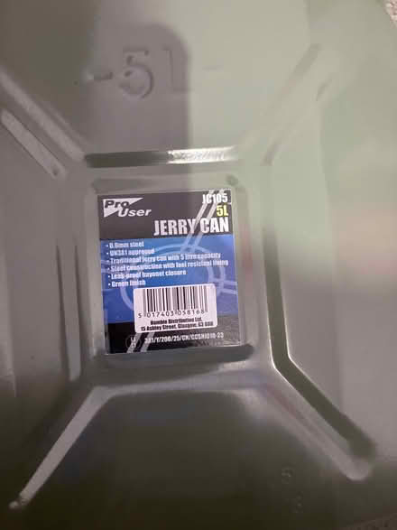 Photo of free 5L Fuel Jerry can/ petrol can (Lewisham SE4) #2