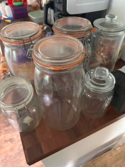 Photo of free Glass storage jars (Old Basford NG6) #1