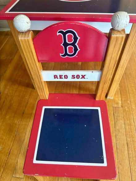 Photo of free Red Sox kids table (Bellrock area Malden) #2