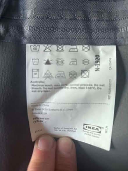 Photo of free Set of large grey woven room darkening IKEA curtains (East Dulwich SE22) #2