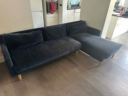Photo of free Navy L Shaped Sofa (N11 2LJ) #1