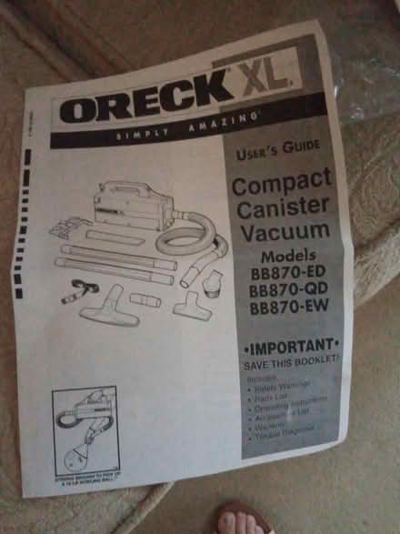 Photo of free Oreck handheld vacuum cleaner (Petersfield) #3