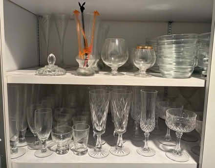 Photo of free Assorted crystal glasses (Highland Park) #1