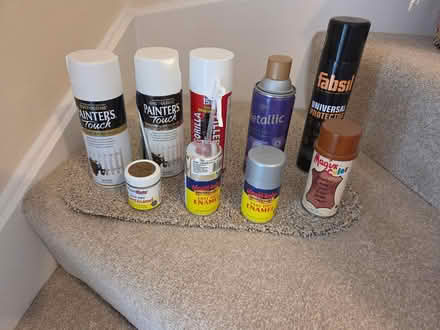 Photo of free various craft spray paint (Baldock, Clothall Common SG7) #1