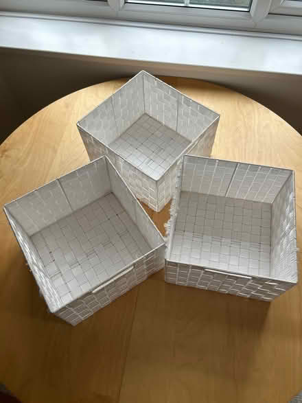 Photo of free 3 woven nylon storage baskets (KT70) #2