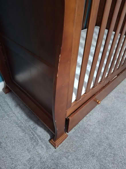 Photo of free Wooden cot bed (St athan CF62) #3