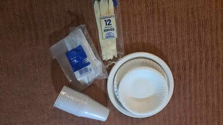 Photo of free Picnic items including. Paper plates and a few dishes (Salt ST18) #1