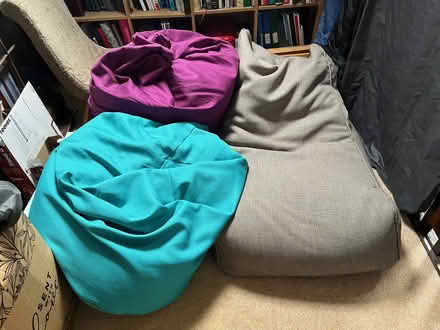 Photo of free Three bean bags (Charlton OX12) #1