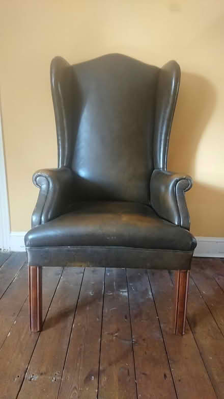 Photo of free vintage leather armchair (shortwood nailsworth GL6) #1