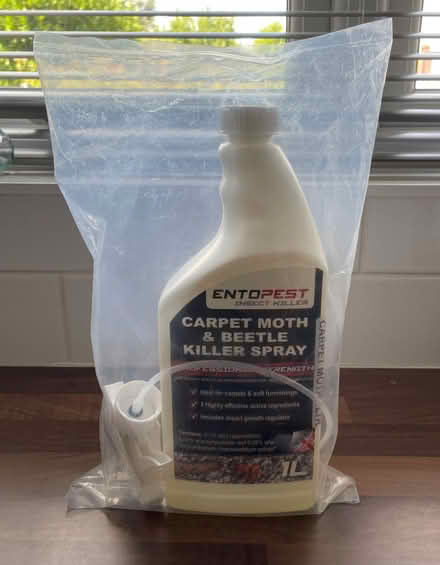 Photo of free Carpet moth & Beetle Killer Spray (Welling DA16) #1