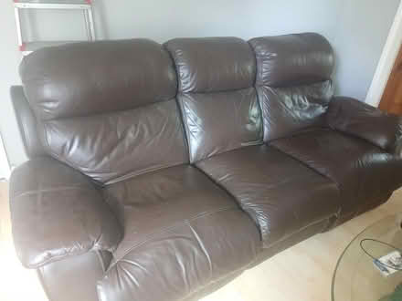 Photo of free Brown 3 seater Sofa (Slough Central) #1