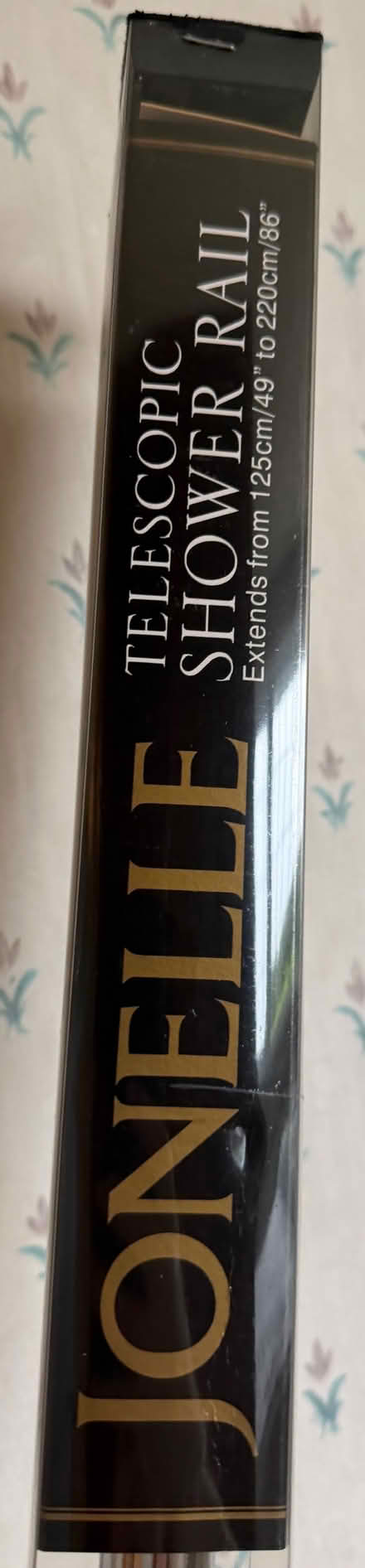 Photo of free Crome telescopic shower rail with rings for shower curtain (Queslett B44) #1