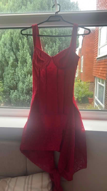 Photo of free Red lace mini dress (Coulsdon town station) #1