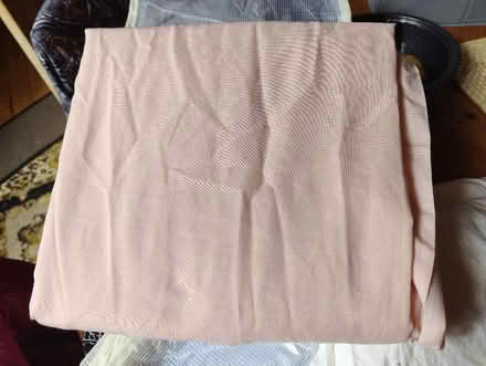 Photo of free Pink/Apricot double flat sheet (Bedford MK40) #1