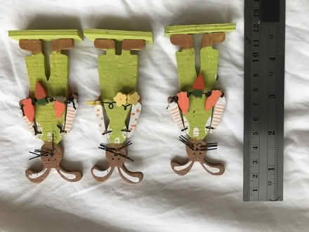 Photo of free 3 Wooden bunny decorations (Loxley S6) #1