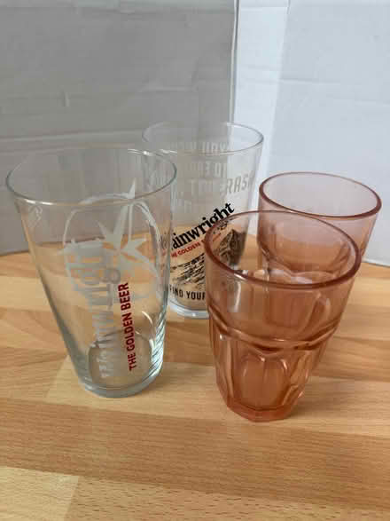 Photo of free Pint glasses and 2 tumblers (Freehold LA1) #1