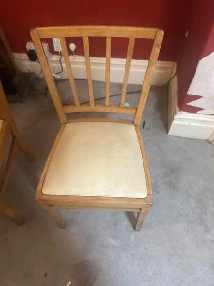 Photo of free Two wooden dining chairs (Ch45) #2