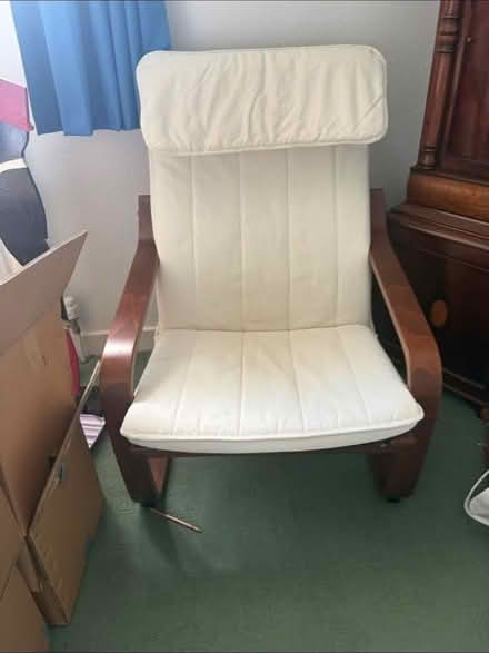 Photo of free Cream chair / wooden frame (Cove Bay AB12) #2