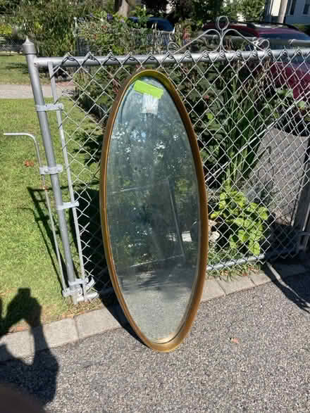 Photo of free Large oval mirror (West Medford) #1
