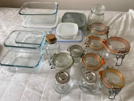 Photo of free A bunch of glass (mostly) containers (Woodlands TW7) #1