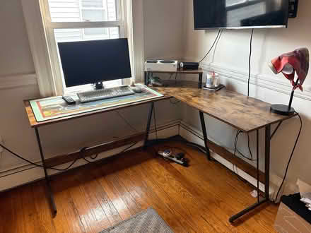 Photo of free L shape desk (Ball square) #1