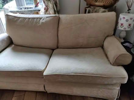 Photo of free 3 seater bed settee (Holmbury St Mary, RH5 6) #1